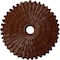 Ekena Millwork Eryn Medallion (Canopies up to 4"), 24 3/4"OD x 3 1/4"ID x 1 7/8"P, Burnished Mahogany Crackle CM24ENBMC - alternate 1